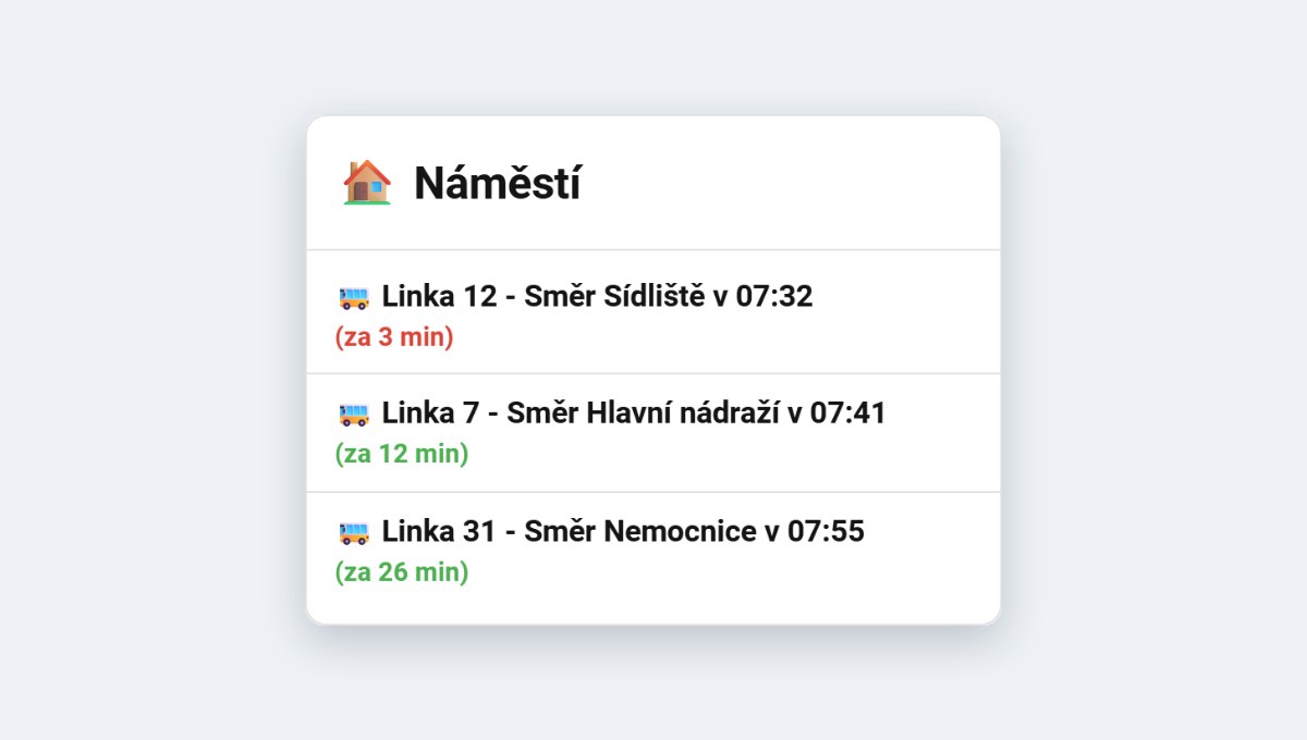 Jízdní řády MHD